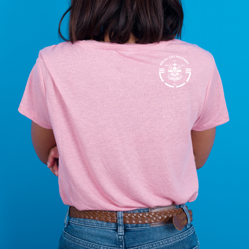 S008 Shirts Classic (Pink) RSA CTN Round in White