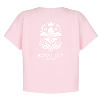S007 Shirts Classic (Pink) RL Flower in White