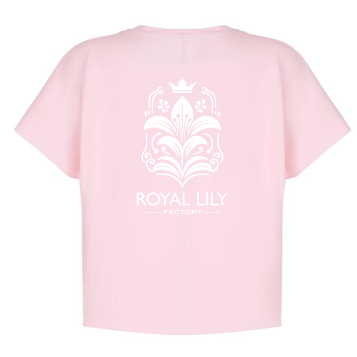 S007 Shirts Classic (Pink) RL Flower in White