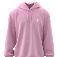 H004 Hoodies Classic (Pink) White Crown