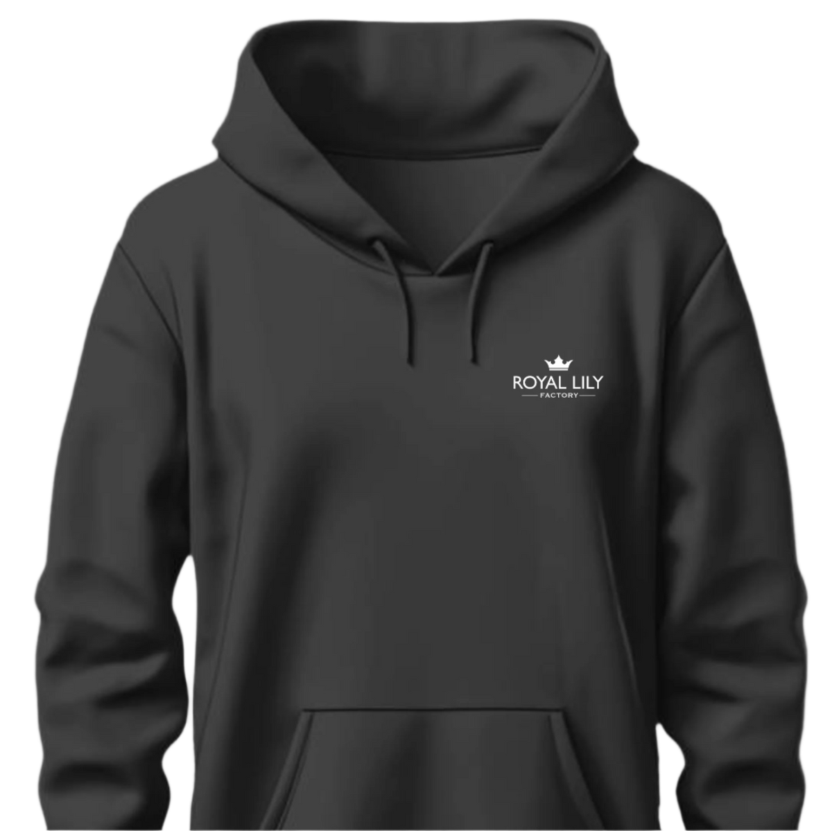 H003 Hoodies Classic (Blk) White Circle