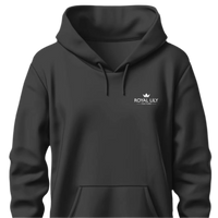 H003 Hoodies Classic (Blk) White Circle