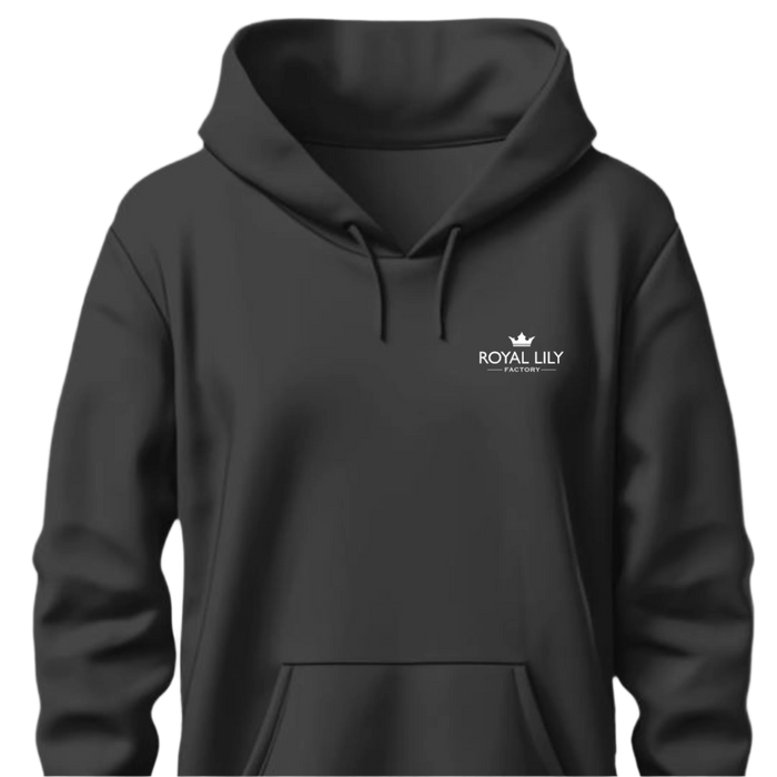 H003 Hoodies Classic (Blk) White Circle