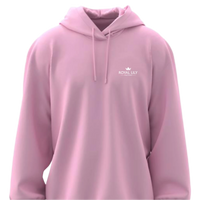 H001 Hoodies Classic (Pink) White Flower