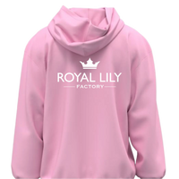 H004 Hoodies Classic (Pink) White Crown