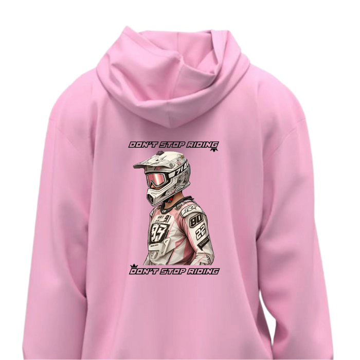 H008 Hoodies Ava Pink Don't Stop Riding
