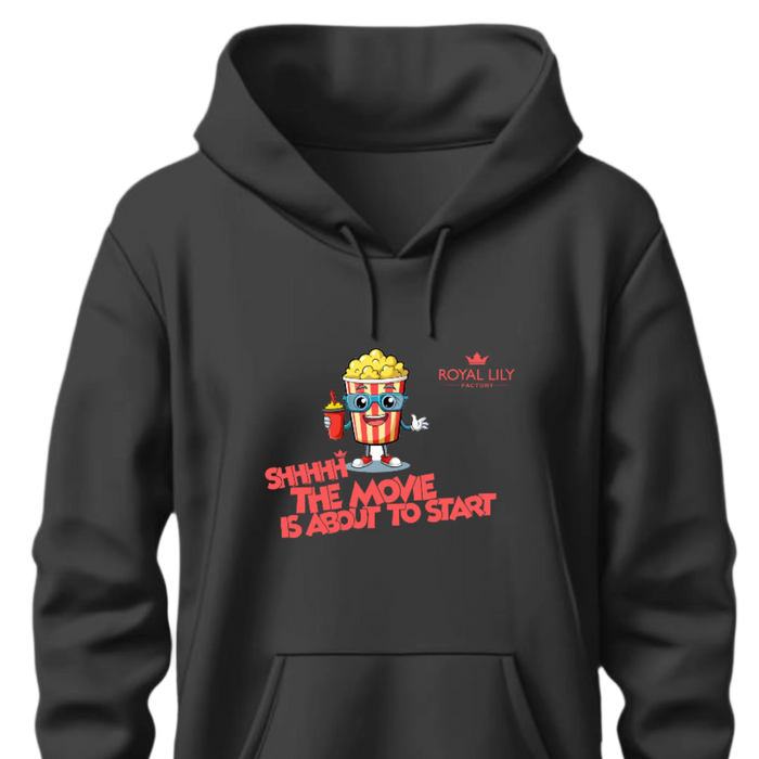 H007 Hoodies Ava Black Sttttt Its Movie Time