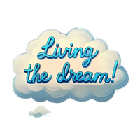 S003 Shirts Ava living the dream Cloud