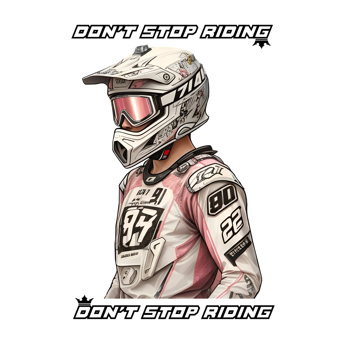 H008 Hoodies Ava Pink Don't Stop Riding