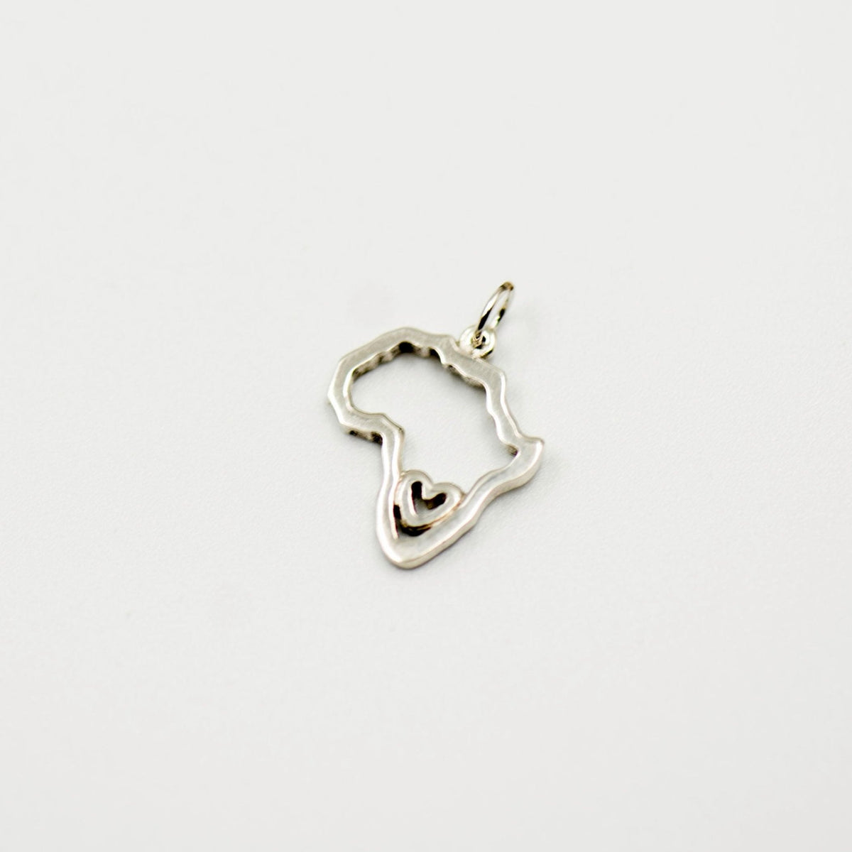 01 Africa Map with Heart Pendant