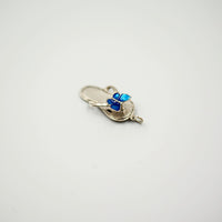 011 Pendant Flip Flop with Blue Butterfly