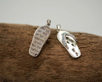 012 Pendant Flip Flop with Words