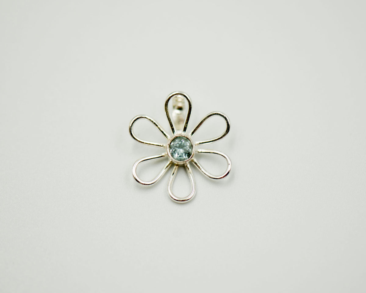 016 Pendant Flower Light Semi Preciouse Stone