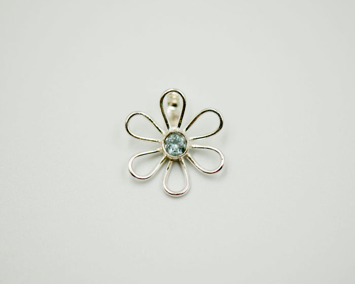 016 Pendant Flower Light Semi Preciouse Stone