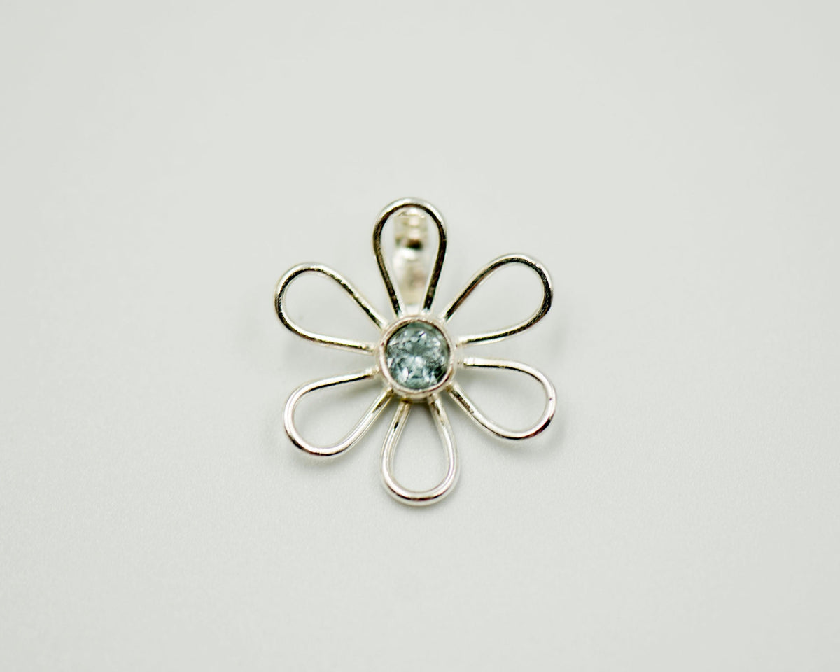 016 Pendant Flower Light Semi Preciouse Stone