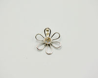 017 Pendant Flower Pearl