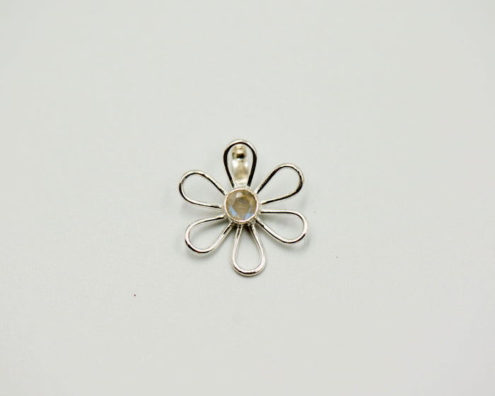 017 Pendant Flower Pearl
