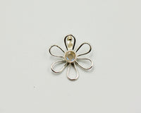 017 Pendant Flower Pearl
