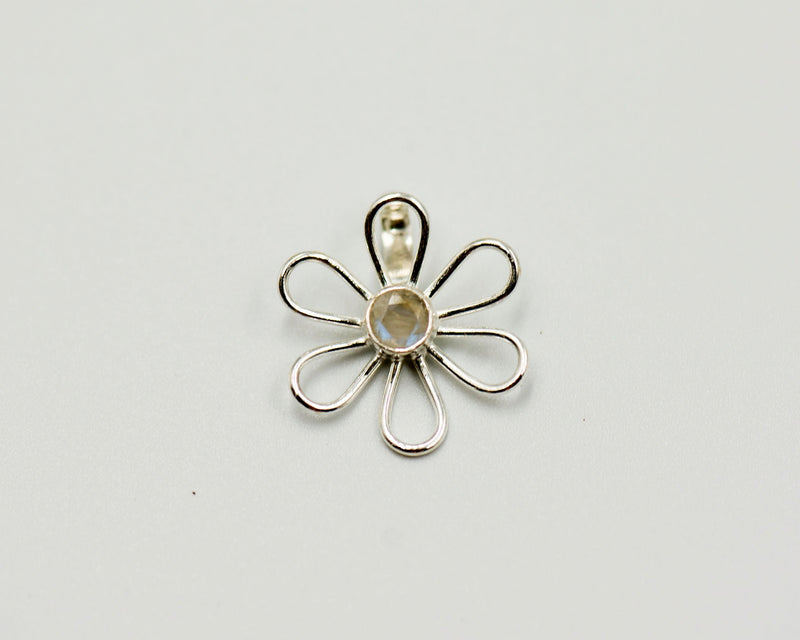 017 Pendant Flower Pearl
