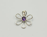 018 Pendant Flower Light Semi Preciouse Stone