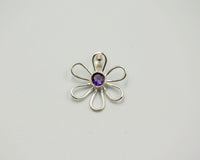 018 Pendant Flower Light Semi Preciouse Stone