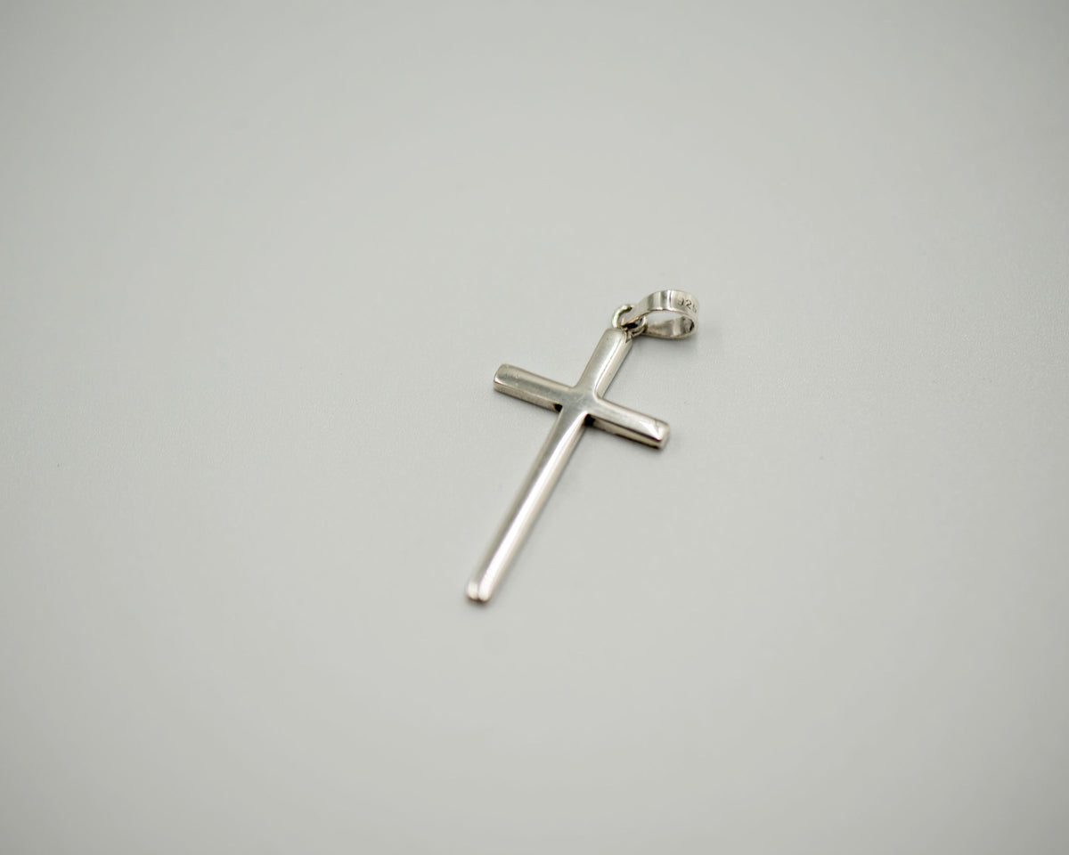 022 Pendant Cross Large silver 38mm x 17mm