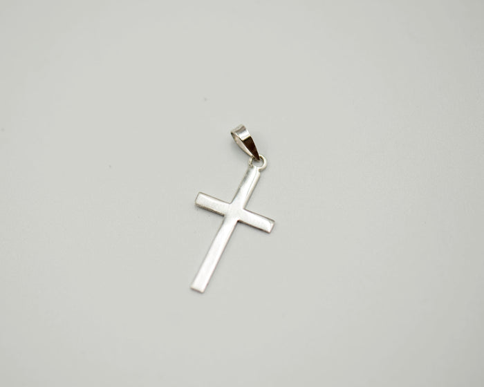 021 Pendant Cross Silver 35mm x 15mm