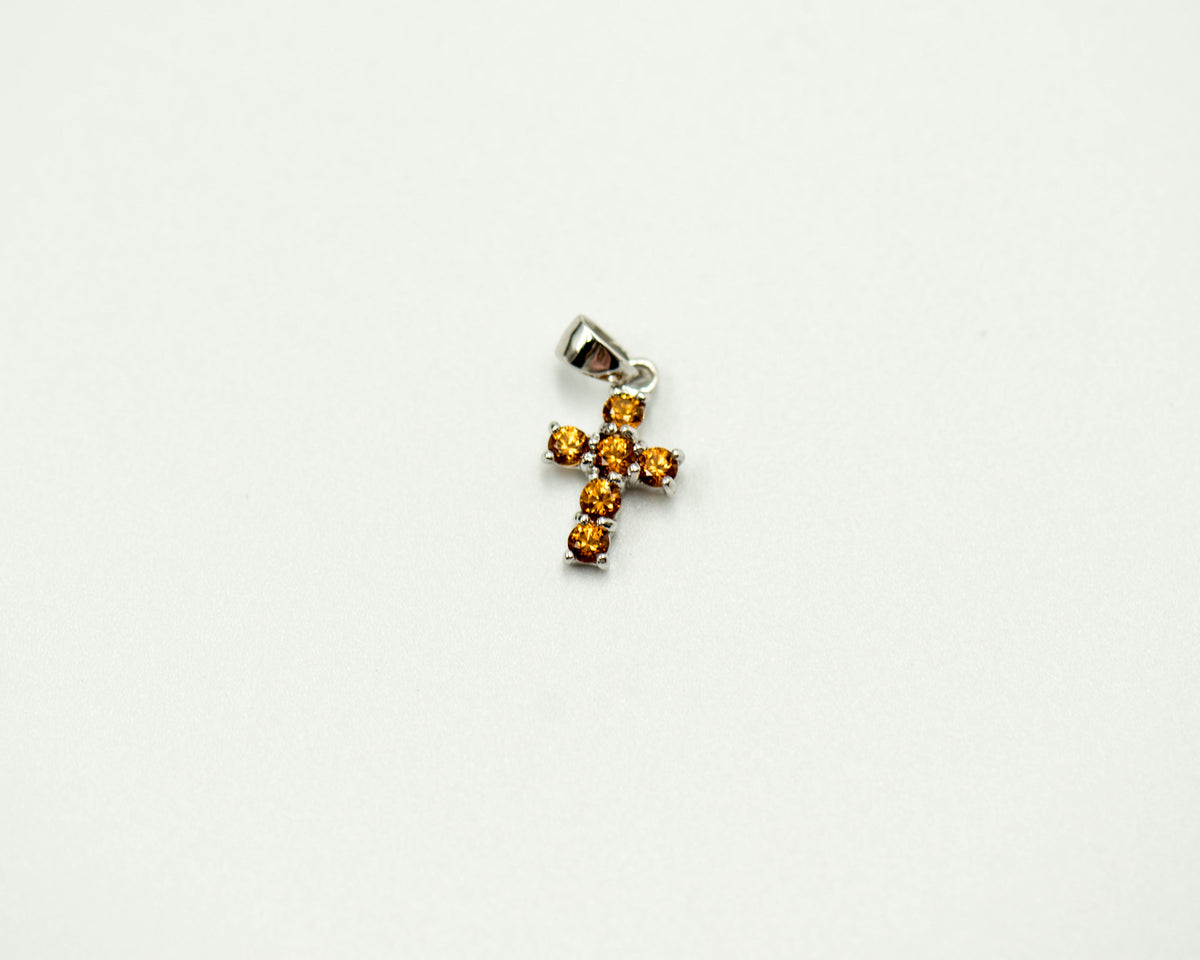 094 Pendant November Birthstone Cross