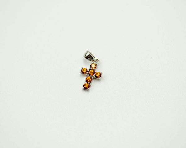 094 Pendant November Birthstone Cross