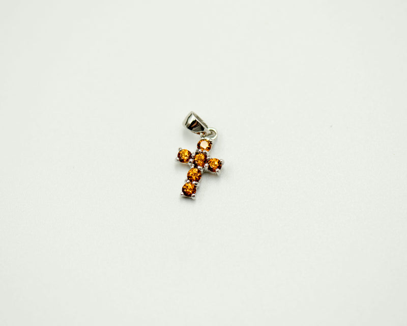 094 Pendant November Birthstone Cross