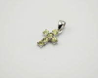 091 Pendant August Birthstone Cross