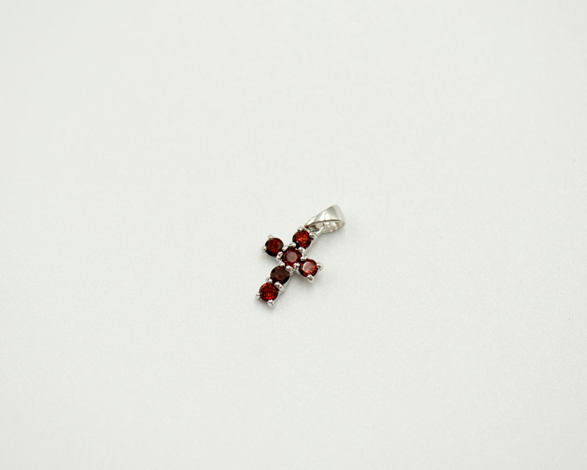 084 Pendant January Birthstone Garnet