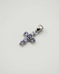 095 Pendant December Birthstone Cross