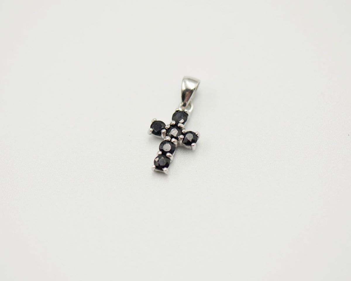 092 Pendant September Birthstone Cross.