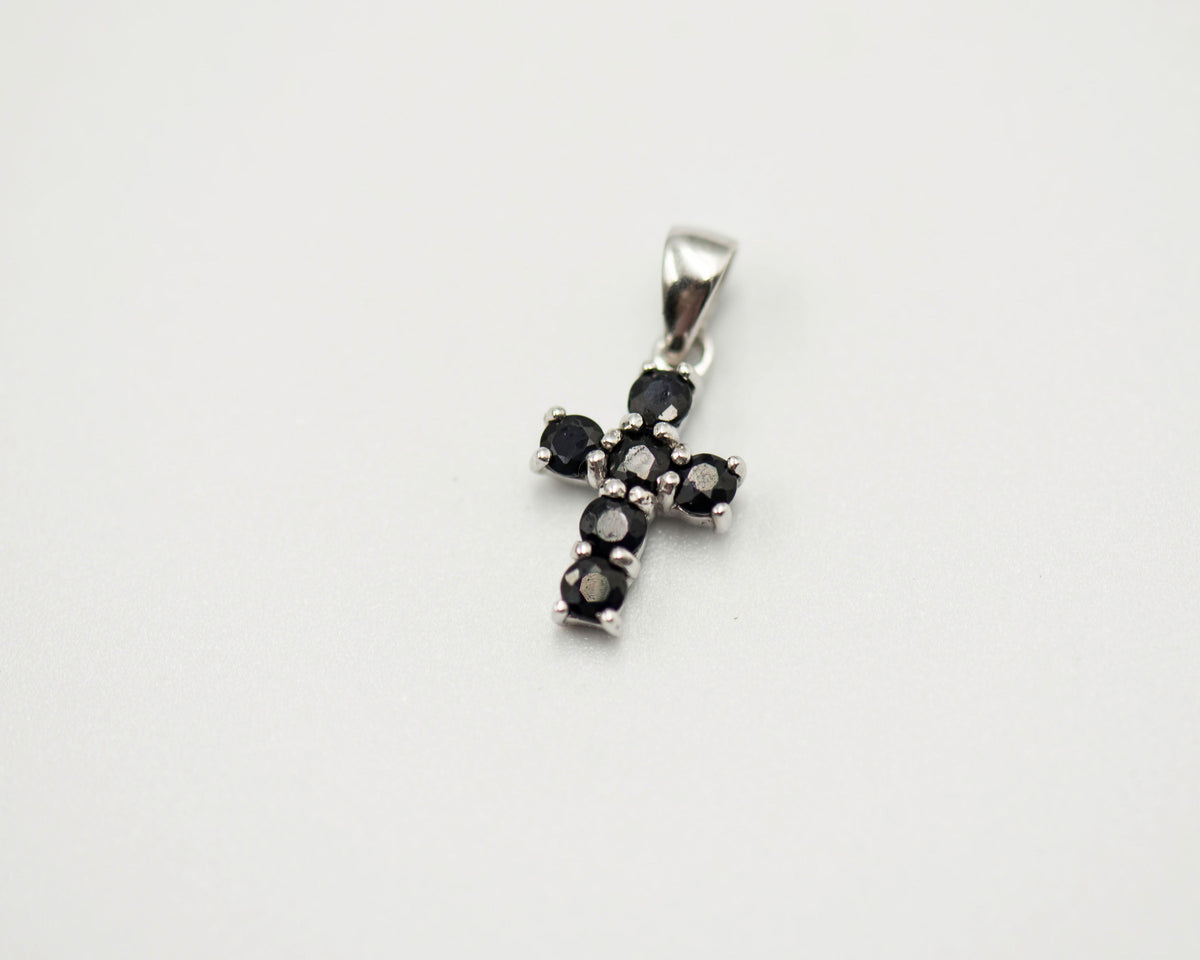 092 Pendant September Birthstone Cross.