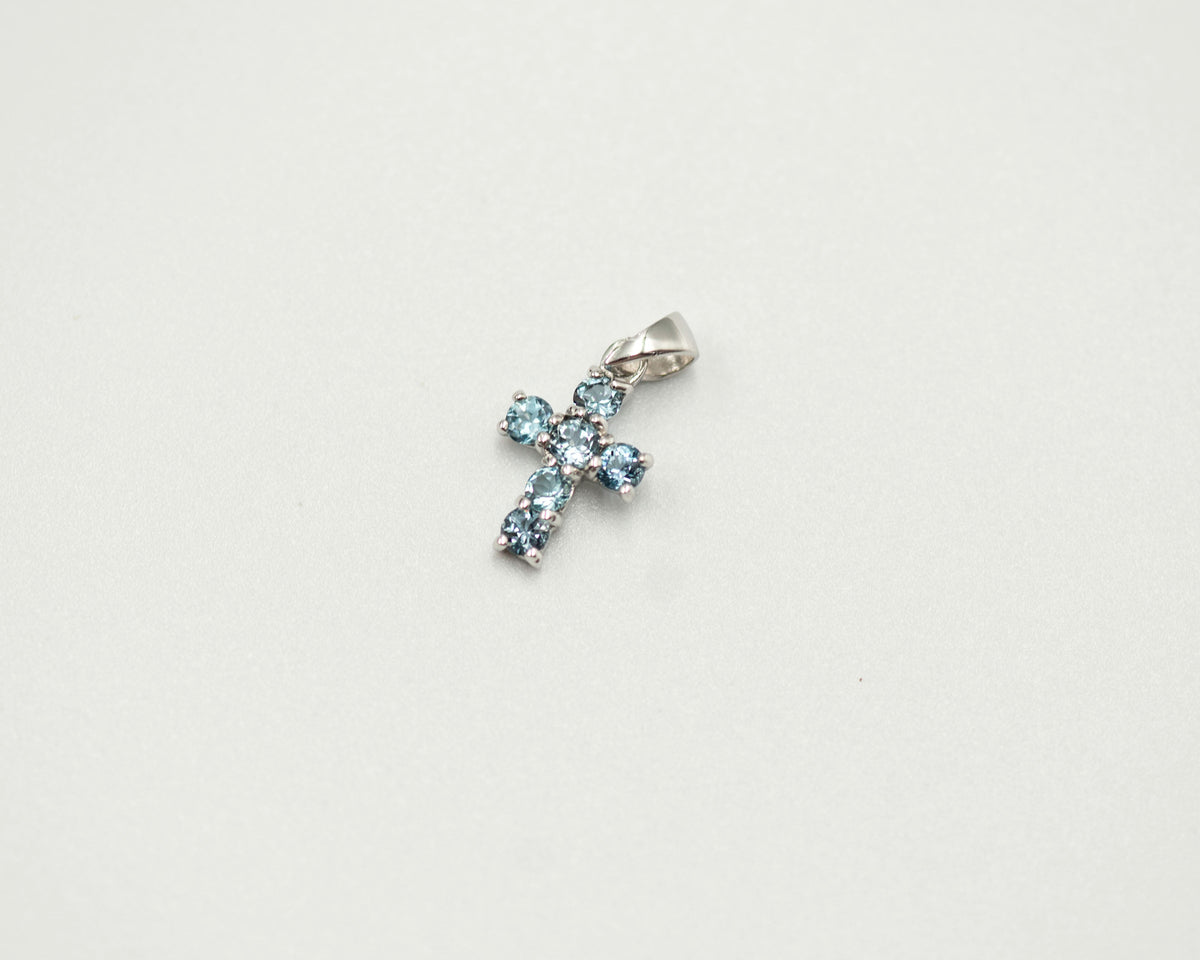 089 Pendant June Birthstone Cross
