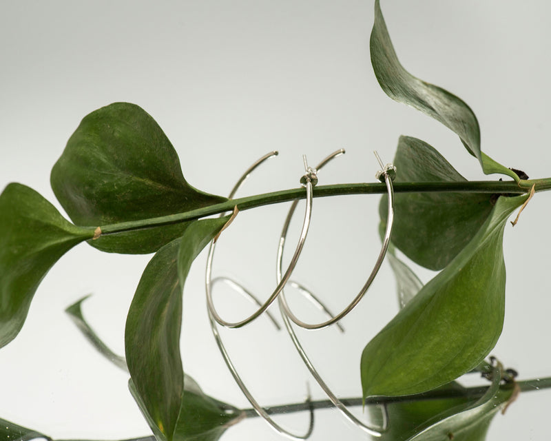 Earings Thin Large Hoops