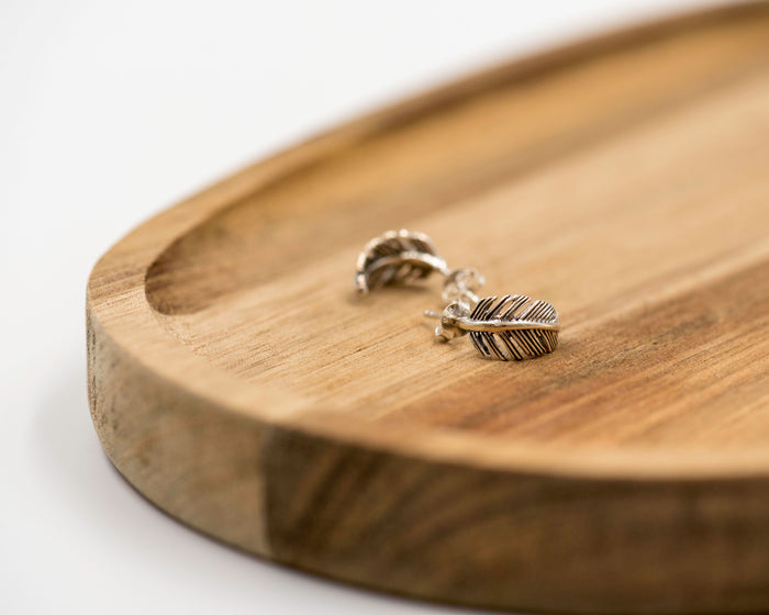 103 Earring Feather Hoop