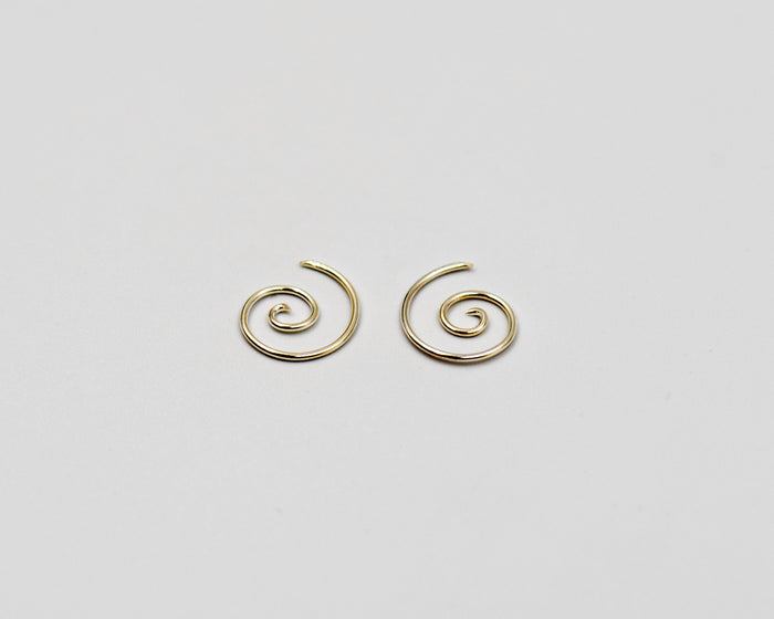 104 Earring Silver Spiral