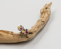 065 Earrings studs Colourd Cubic