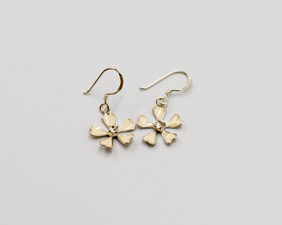 058 Earrings Studs Cubic Flower
