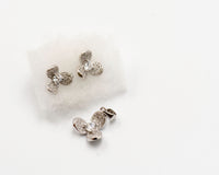 072 Sets of X1 Pendant and X2 Earrings Silver and Cubic