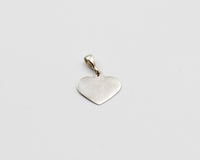 036 Pendant Silver Heart 15mm X 13mm