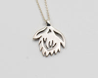 043 Set Necklace Protea Silver (Chain Included)