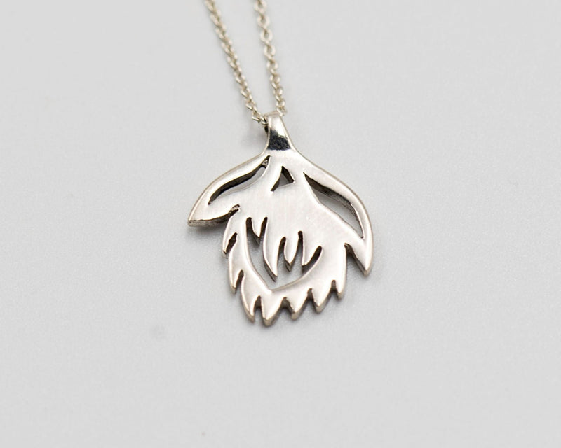 043 Set Necklace Protea Silver (Chain Included)