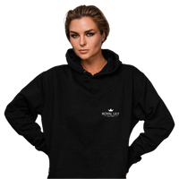 H003 Hoodies Classic (Blk) White Circle