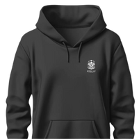 H010 Hoodies Clasic White Flower Front and Crown at the Back