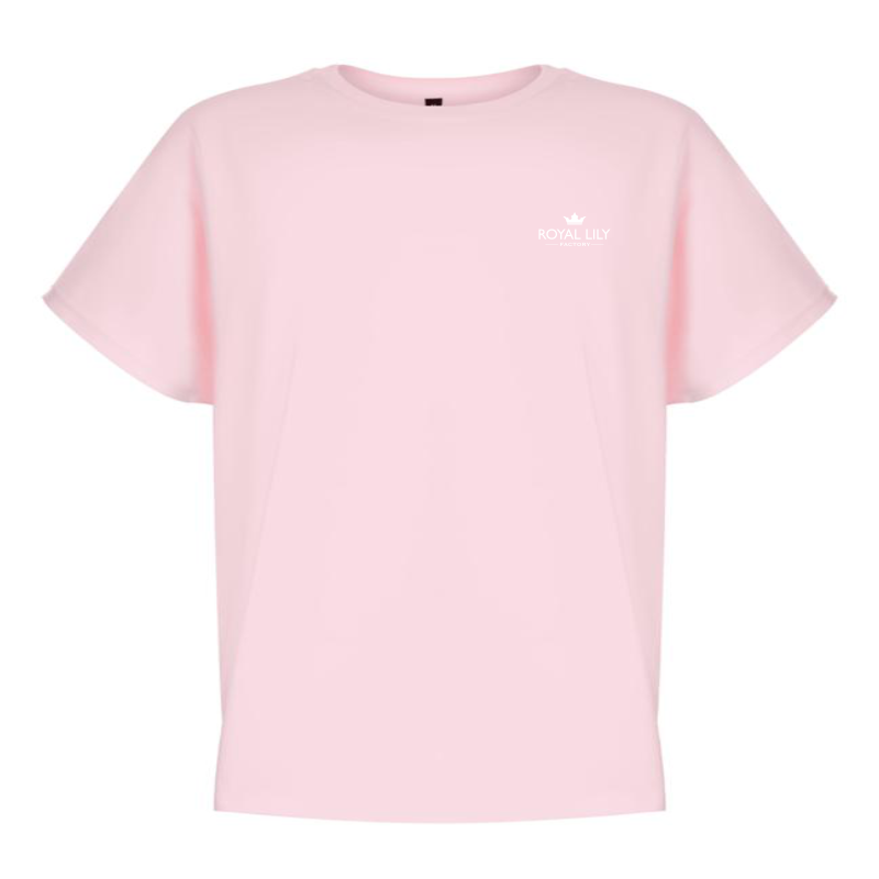 S007 Shirts Classic (Pink) RL Flower in White