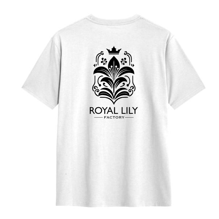 S011 Shirts Classic (White) RL Logo and Flower in Black