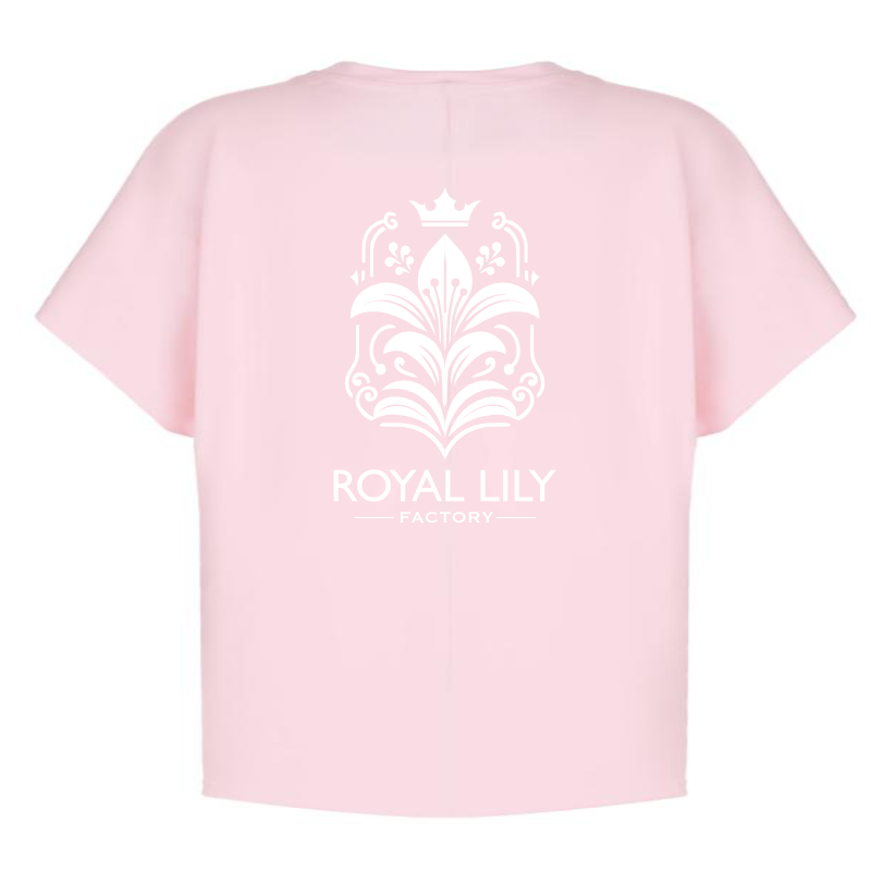 S007 Shirts Classic (Pink) RL Flower in White